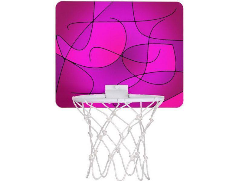 Mini Basketball Hoops-ABSTRACT CURVES #1 Mini Basketball Hoops-Purples &amp; Fuchsias &amp; Magentas-from COLORADDICTED.COM-