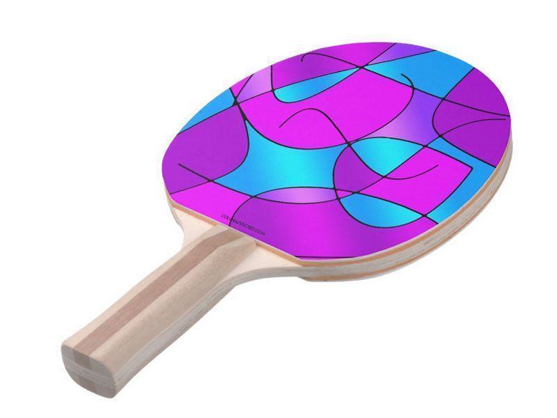 Ping Pong Paddles-ABSTRACT CURVES #1 Ping Pong Paddles-from COLORADDICTED.COM-