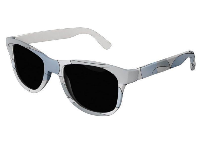 Wayfarer Sunglasses-ABSTRACT CURVES #1 Wayfarer Sunglasses (white background)-Grays-from COLORADDICTED.COM-