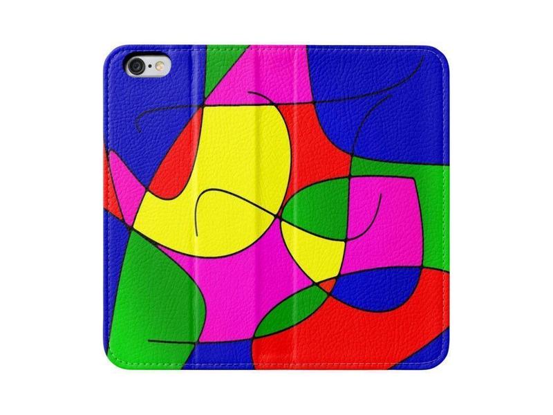 iPhone Wallets-ABSTRACT CURVES #1 iPhone Wallets-Multicolor Bright-from COLORADDICTED.COM-