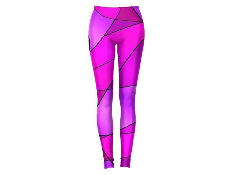 Leggings-ABSTRACT CURVES #2 Leggings-Purples &amp; Violets &amp; Fuchsias &amp; Magentas-from COLORADDICTED.COM-