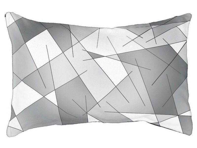 Dog Beds-ABSTRACT LINES #1 Indoor/Outdoor Dog Beds-Grays &amp; White-from COLORADDICTED.COM-