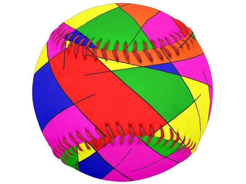 Softballs-ABSTRACT LINES #1 Softballs-Multicolor Bright-from COLORADDICTED.COM-