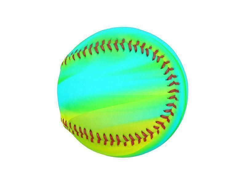 Baseballs-DREAM PATH Baseballs-Greens &amp; Yellows &amp; Light Blues-from COLORADDICTED.COM-