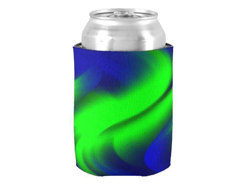 Can Cooler Sleeves – Can Koozies-DREAM PATH Bottle &amp; Can Cooler Sleeves – Bottle &amp; Can Koozies-Blues &amp; Greens-from COLORADDICTED.COM-