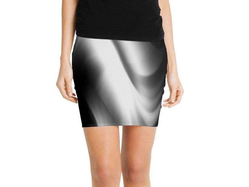 Mini Pencil Skirts-DREAM PATH Mini Pencil Skirts-Black &amp; Grays-from COLORADDICTED.COM-