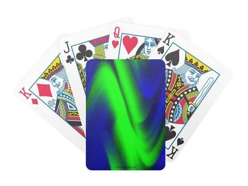 Playing Cards-DREAM PATH Premium Bicycle® Playing Cards-Blues &amp; Greens-from COLORADDICTED.COM-