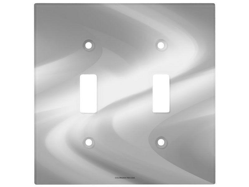 Light Switch Covers-DREAM PATH Single, Double &amp; Triple-Toggle Light Switch Covers-Grays &amp; White-from COLORADDICTED.COM-