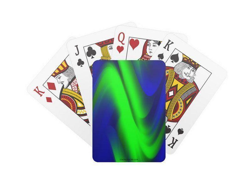 Playing Cards-DREAM PATH Standard Playing Cards-Blues &amp; Greens-from COLORADDICTED.COM-