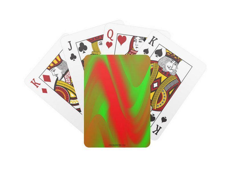 Playing Cards-DREAM PATH Standard Playing Cards-Greens &amp; Reds-from COLORADDICTED.COM-