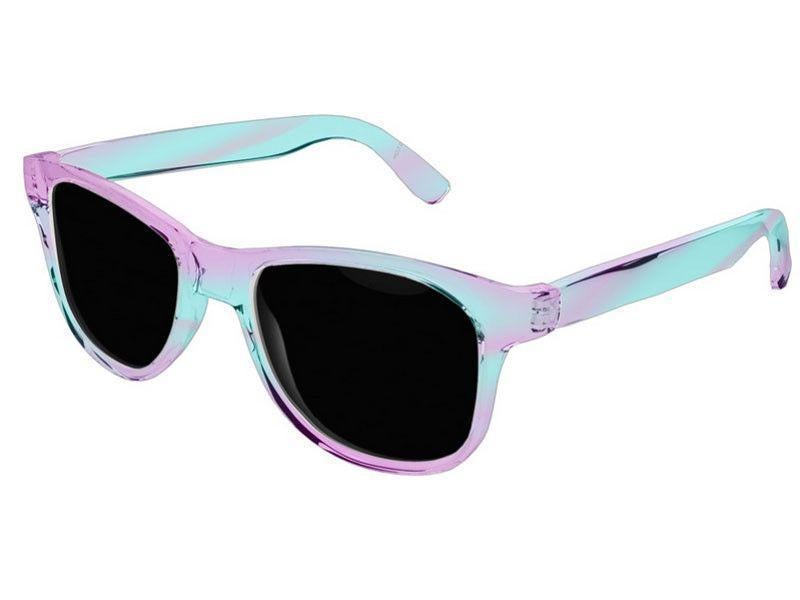 Wayfarer Sunglasses-DREAM PATH Wayfarer Sunglasses (transparent background)-Purples &amp; Turquoises-from COLORADDICTED.COM-