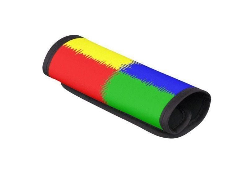 Luggage Handle Wraps-QUARTERS Luggage Handle Wraps-Red & Blue & Green & Yellow-from COLORADDICTED.COM-