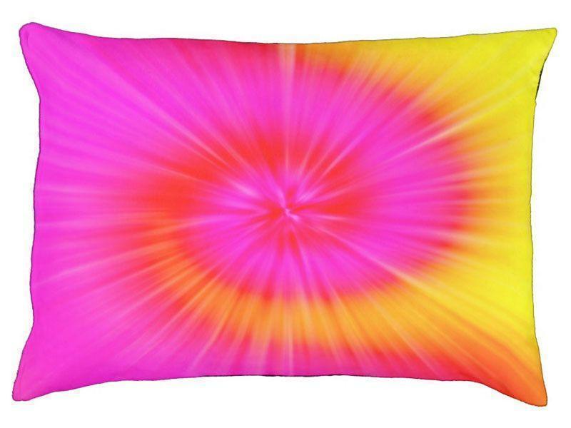 Dog Beds-TIE DYE Indoor/Outdoor Dog Beds-Fuchsias, Magentas, Reds, Oranges &amp; Yellows-from COLORADDICTED.COM-
