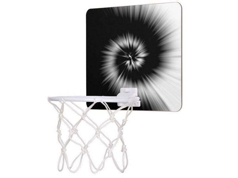 Mini Basketball Hoops-TIE DYE Mini Basketball Hoops-Black & White-from COLORADDICTED.COM-