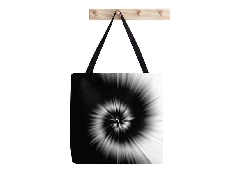 Tote Bags-TIE DYE Tote Bags-Black & White-from COLORADDICTED.COM-