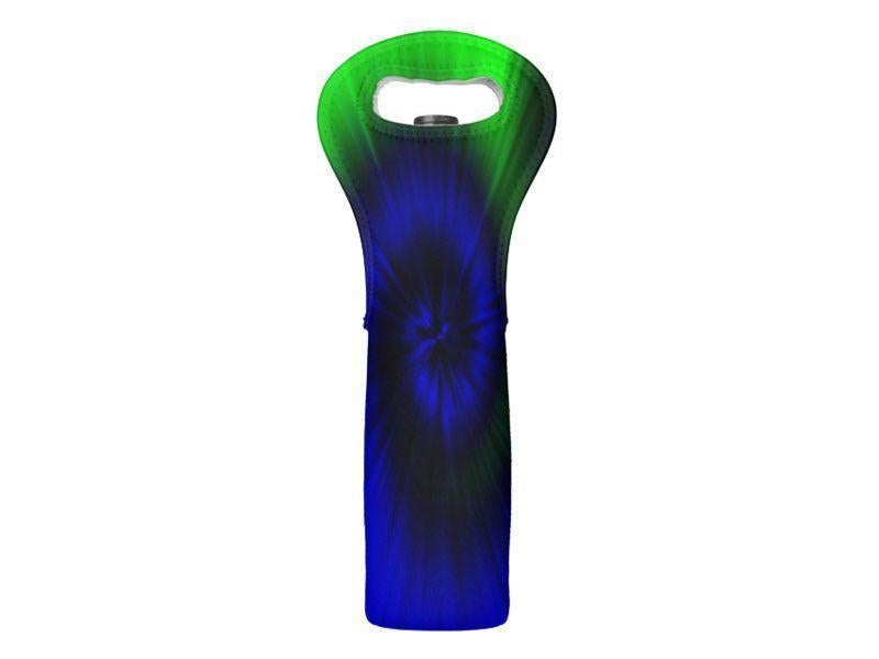 Wine Totes-TIE DYE Wine Totes-Blues &amp; Greens-from COLORADDICTED.COM-