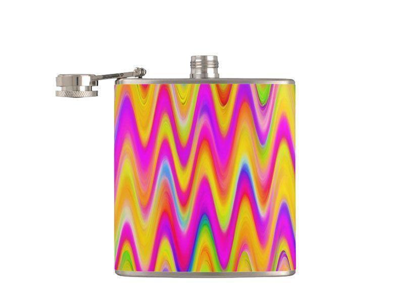 Hip Flasks-WAVY #1 Hip Flasks-Multicolor Light-from COLORADDICTED.COM-