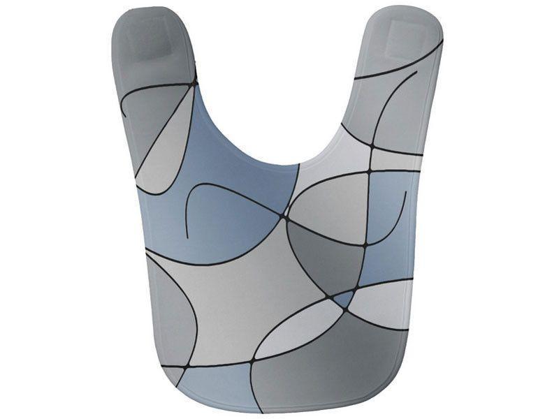 Baby Bibs-ABSTRACT CURVES #1 Baby Bibs-Grays-from COLORADDICTED.COM-