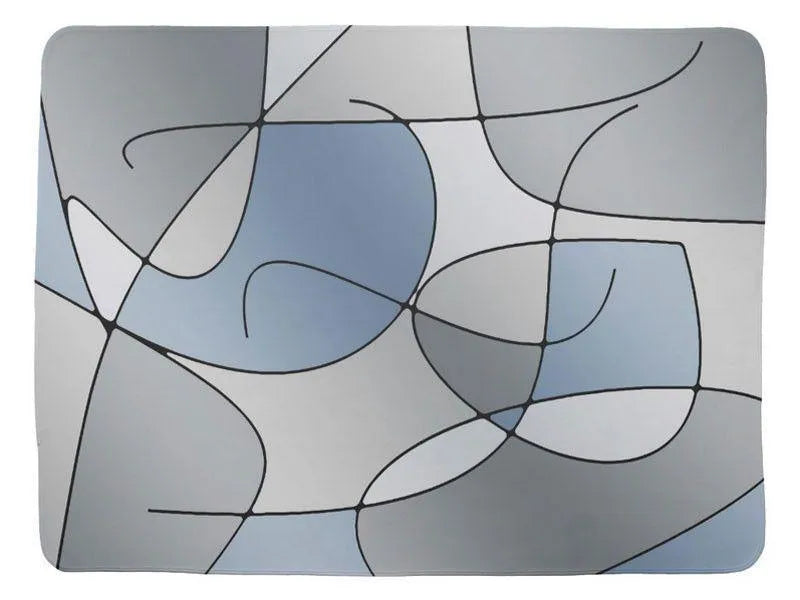 Baby Blankets-ABSTRACT CURVES #1 Baby Blankets-Grays-from COLORADDICTED.COM-