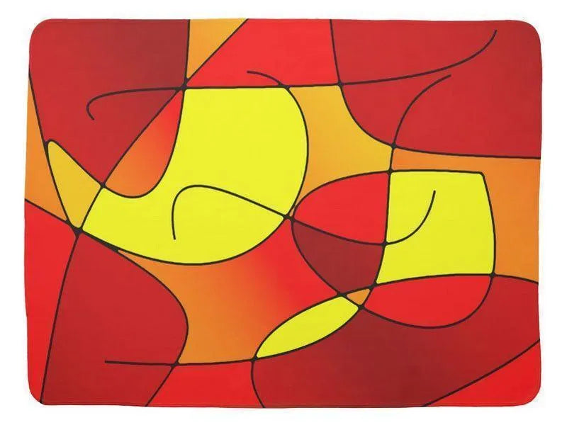 Baby Blankets-ABSTRACT CURVES #1 Baby Blankets-Reds, Oranges &amp; Yellows-from COLORADDICTED.COM-