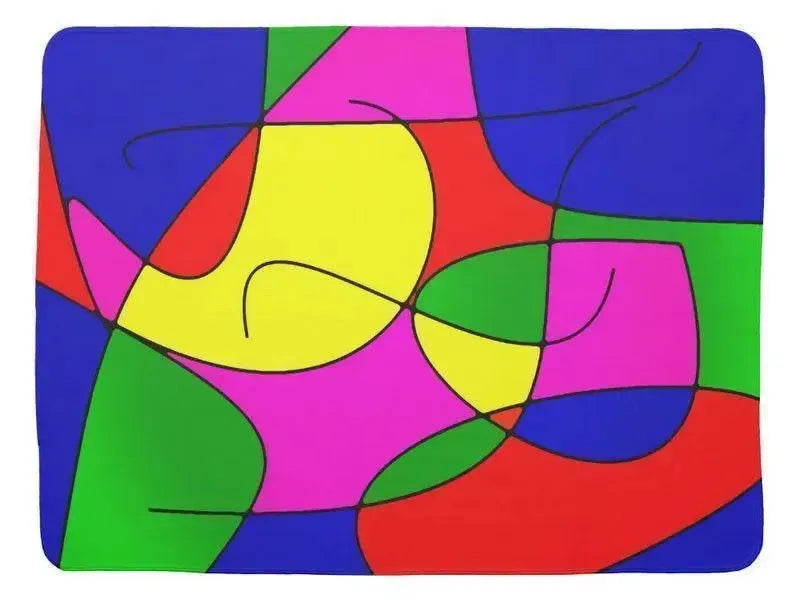 Baby Blankets-ABSTRACT CURVES #1 Baby Blankets-from COLORADDICTED.COM-