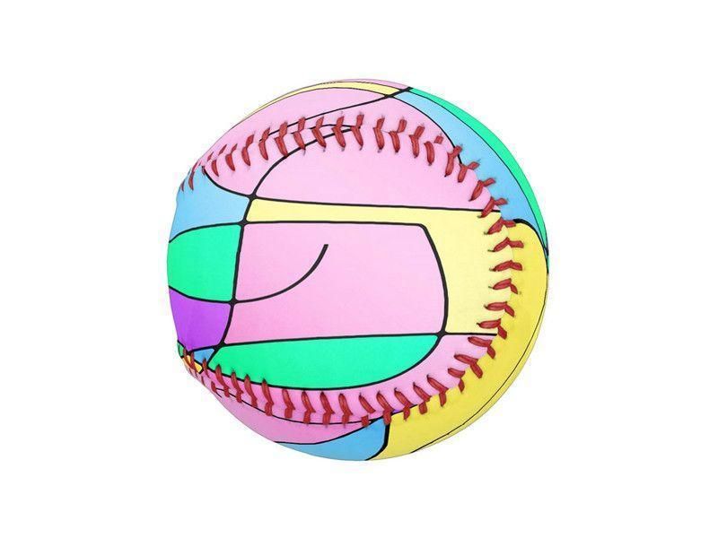 Baseballs-ABSTRACT CURVES #1 Baseballs-Multicolor Light-from COLORADDICTED.COM-