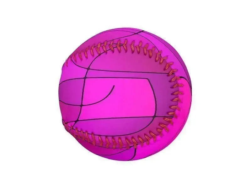 Baseballs-ABSTRACT CURVES #1 Baseballs-Purples & Fuchsias & Magentas-from COLORADDICTED.COM-