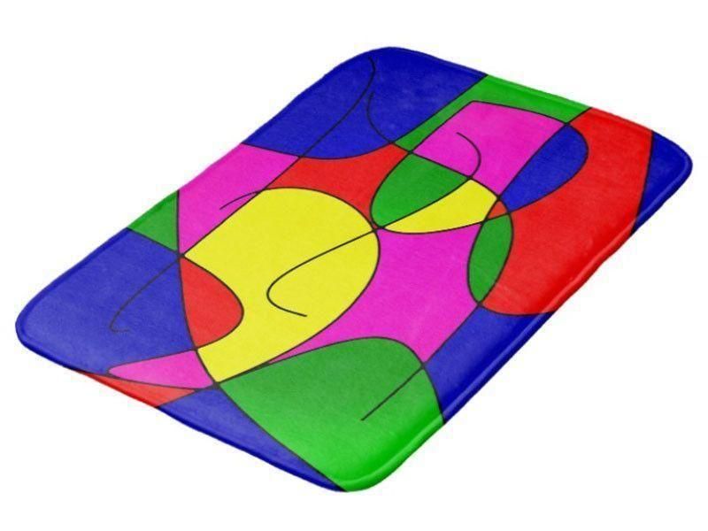 Bath Mats-ABSTRACT CURVES #1 Bath Mats-Multicolor Bright-from COLORADDICTED.COM-