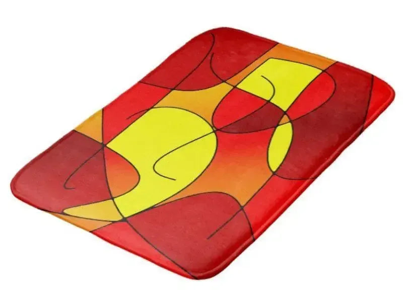 Bath Mats-ABSTRACT CURVES #1 Bath Mats-from COLORADDICTED.COM-