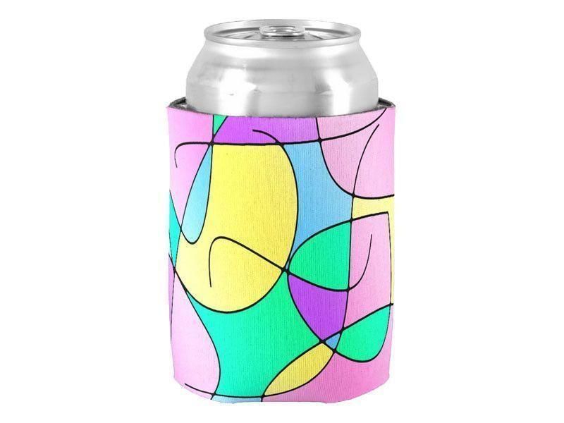 Can Cooler Sleeves – Can Koozies-ABSTRACT CURVES #1 Bottle & Can Cooler Sleeves – Bottle & Can Koozies-from COLORADDICTED.COM-