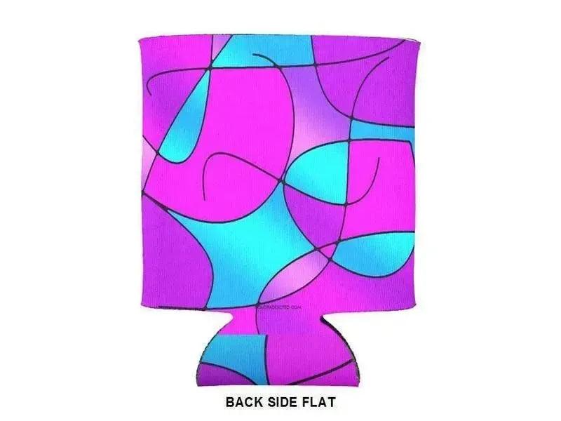 Can Cooler Sleeves – Can Koozies-ABSTRACT CURVES #1 Bottle & Can Cooler Sleeves – Bottle & Can Koozies-from COLORADDICTED.COM-