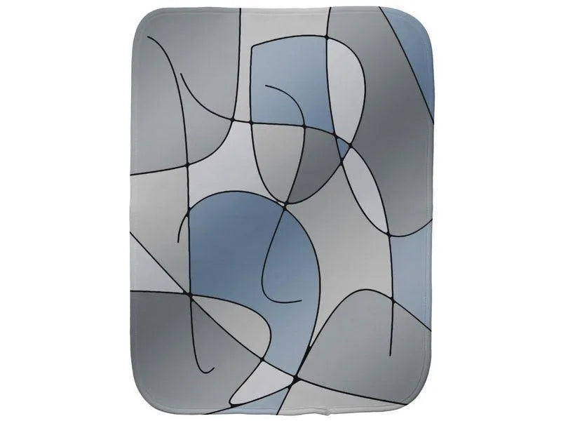 Burp Cloths-ABSTRACT CURVES #1 Burp Cloths-Grays-from COLORADDICTED.COM-