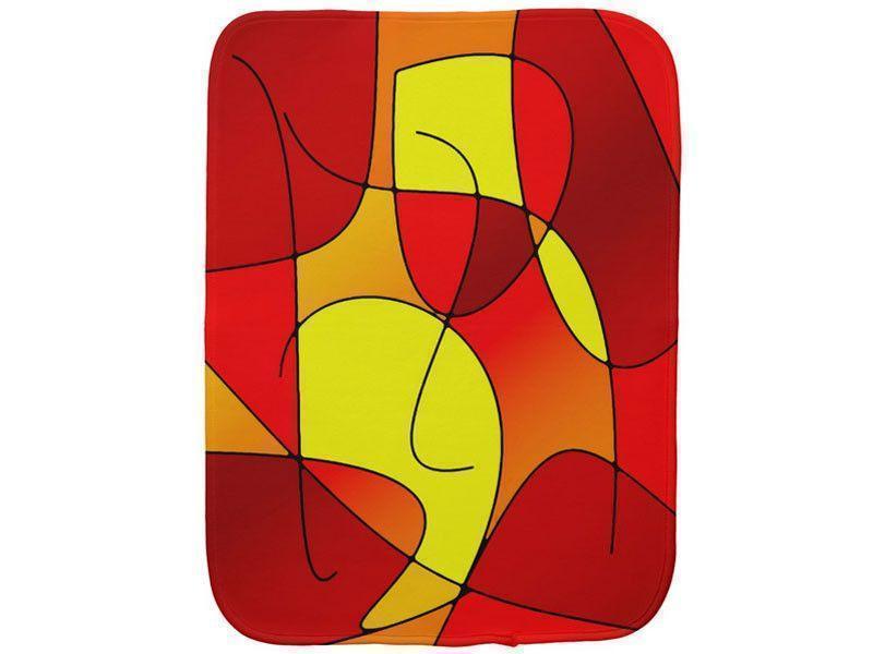Burp Cloths-ABSTRACT CURVES #1 Burp Cloths-Reds, Oranges &amp; Yellows-from COLORADDICTED.COM-