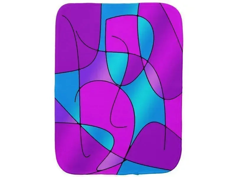 Burp Cloths-ABSTRACT CURVES #1 Burp Cloths-from COLORADDICTED.COM-