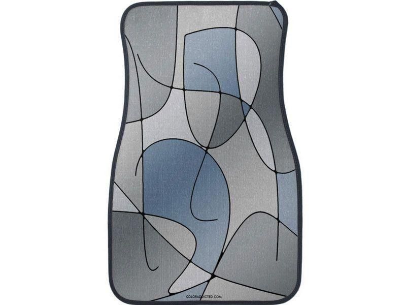 Car Mats-ABSTRACT CURVES #1 Car Mats Sets-Grays-from COLORADDICTED.COM-