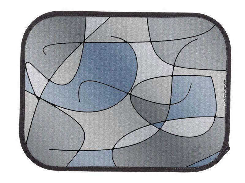 Car Mats-ABSTRACT CURVES #1 Car Mats Sets-Grays-from COLORADDICTED.COM-