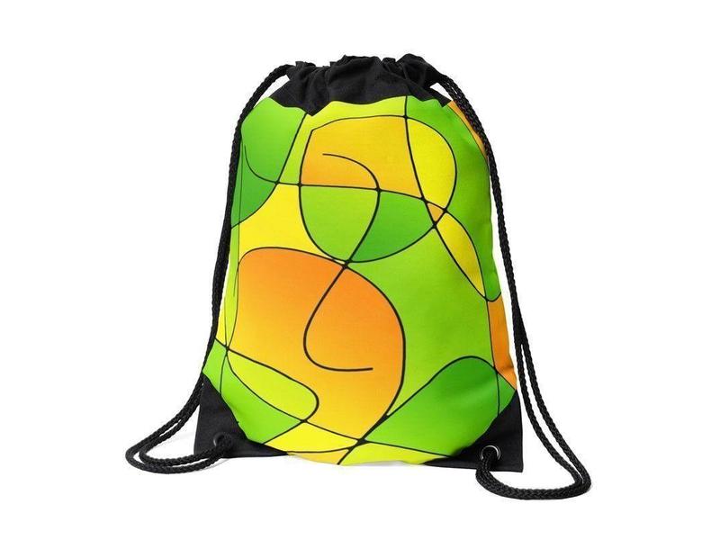 Drawstring Bags-ABSTRACT CURVES #1 Drawstring Bags-from COLORADDICTED.COM-