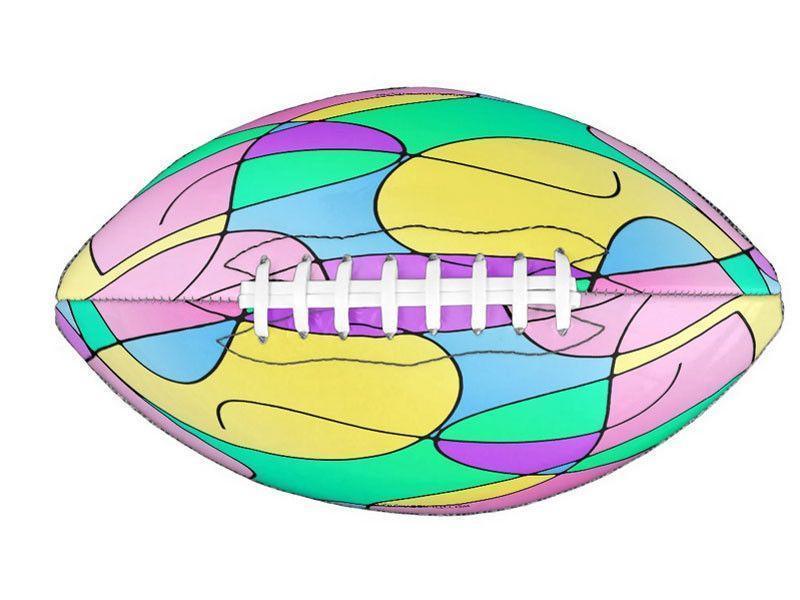 Footballs-ABSTRACT CURVES #1 Footballs &amp; Mini Footballs-Multicolor Light-from COLORADDICTED.COM-