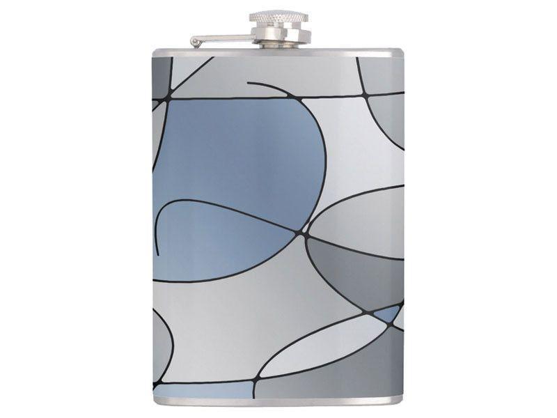 Hip Flasks-ABSTRACT CURVES #1 Hip Flasks-Grays-from COLORADDICTED.COM-