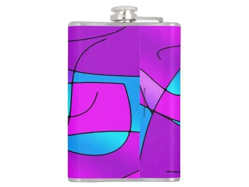 Hip Flasks-ABSTRACT CURVES #1 Hip Flasks-from COLORADDICTED.COM-