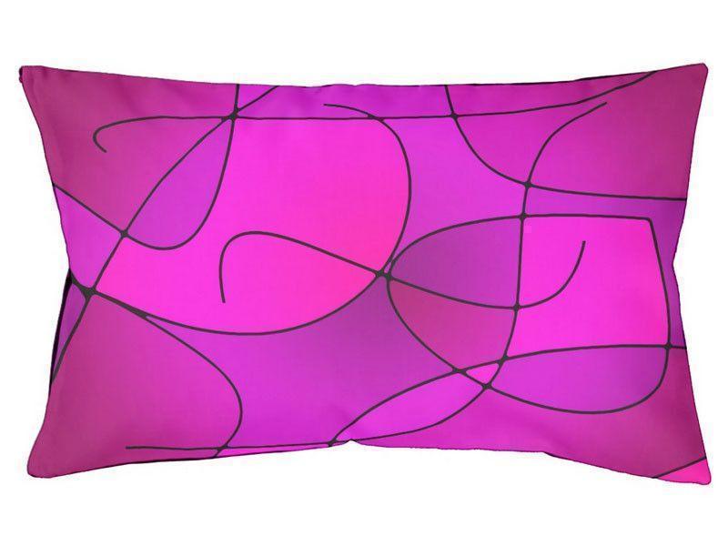 Dog Beds-ABSTRACT CURVES #1 Indoor/Outdoor Dog Beds-Purples, Fuchsias &amp; Magentas-from COLORADDICTED.COM-