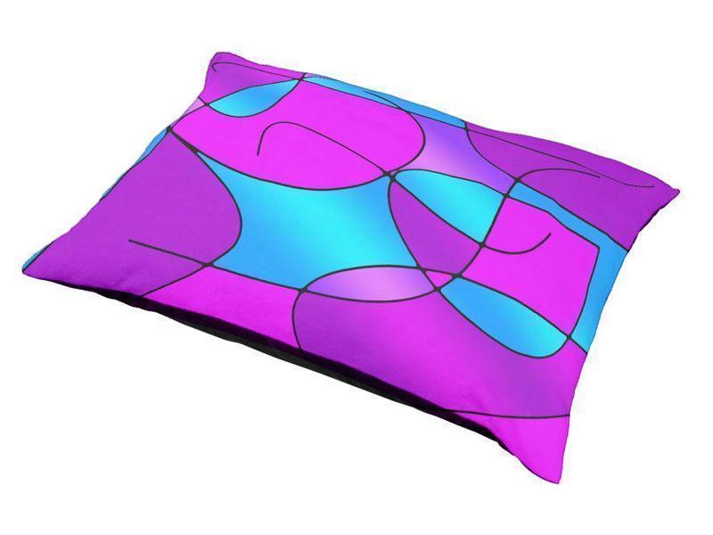 Dog Beds-ABSTRACT CURVES #1 Indoor/Outdoor Dog Beds-from COLORADDICTED.COM-