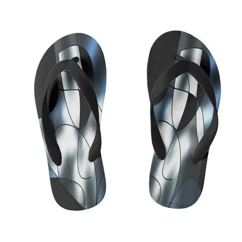 Kids Flip Flops-ABSTRACT CURVES #1 Kids Flip Flops-Purples & Fuchsias & Magentas & Turquoises-from COLORADDICTED.COM-