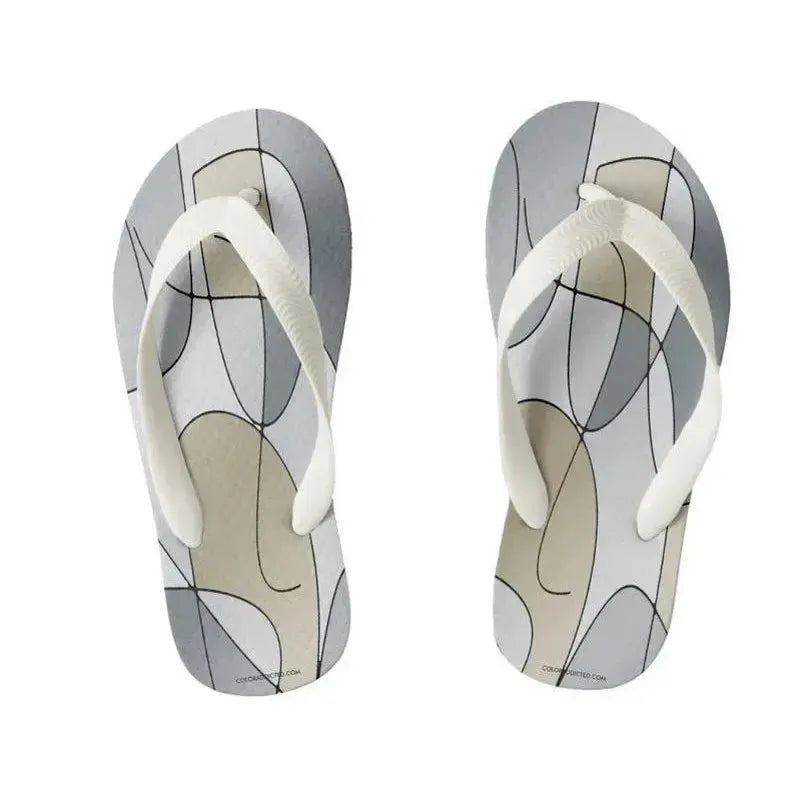 Kids Flip Flops-ABSTRACT CURVES #1 Kids Flip Flops-from COLORADDICTED.COM-