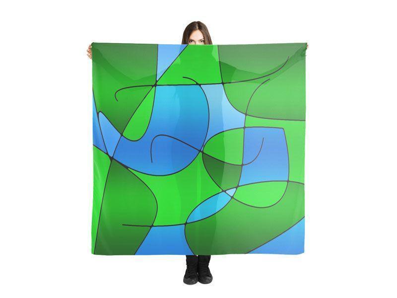 Large Square Scarves & Shawls-ABSTRACT CURVES #1 Large Square Scarves & Shawls-from COLORADDICTED.COM-