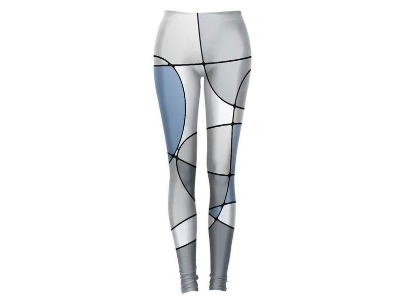Leggings-ABSTRACT CURVES #1 Leggings-Grays-from COLORADDICTED.COM-