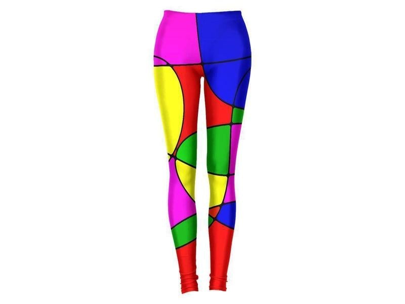 Leggings-ABSTRACT CURVES #1 Leggings-Multicolor Bright-from COLORADDICTED.COM-