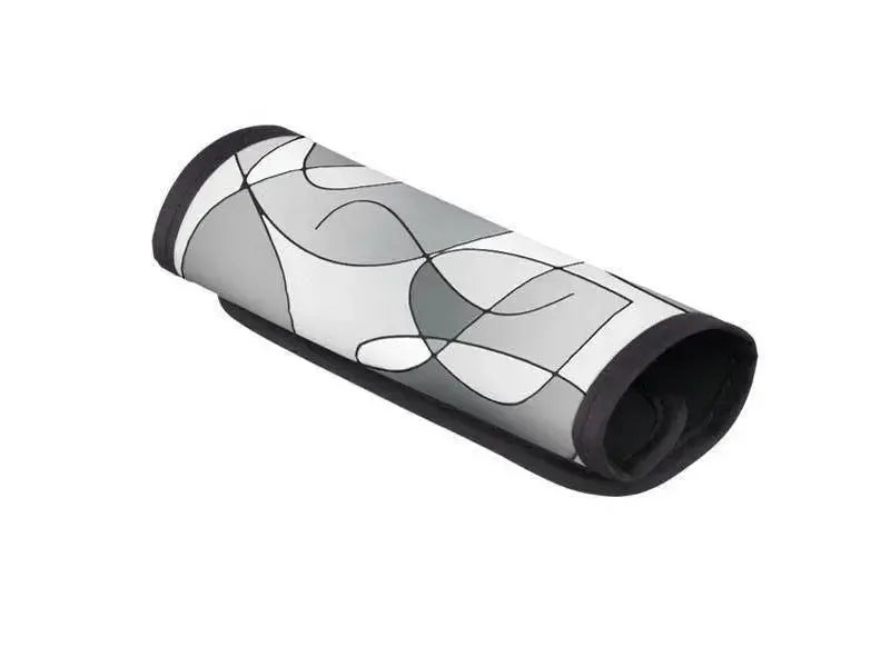 Luggage Handle Wraps-ABSTRACT CURVES #1 Luggage Handle Wraps-Grays & White-from COLORADDICTED.COM-