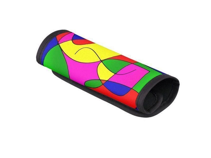 Luggage Handle Wraps-ABSTRACT CURVES #1 Luggage Handle Wraps-Multicolor Bright-from COLORADDICTED.COM-