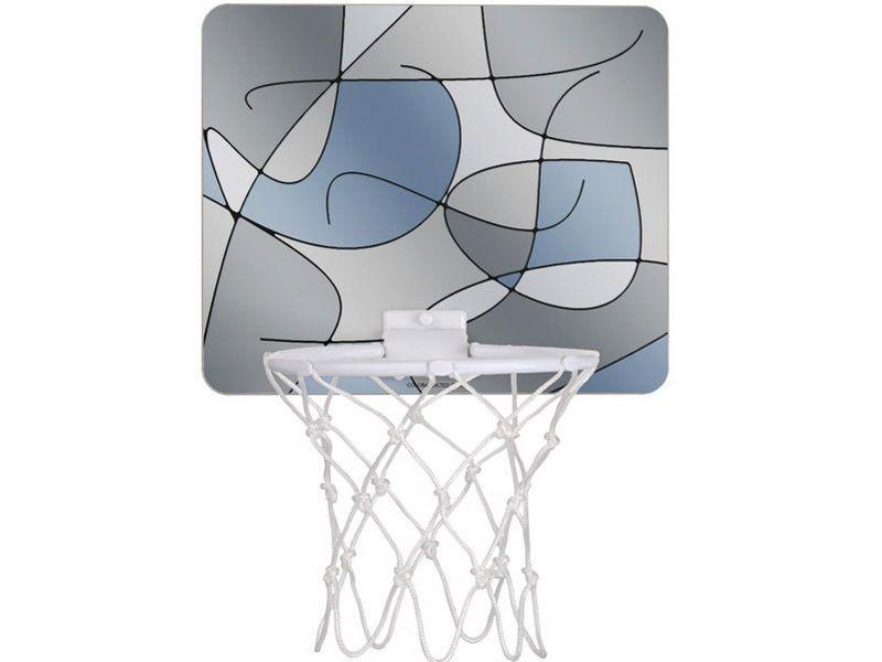 Mini Basketball Hoops-ABSTRACT CURVES #1 Mini Basketball Hoops-Grays-from COLORADDICTED.COM-